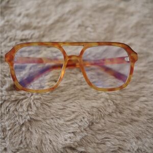 H&M BLUE LIGHT EYEGLASSES COLOR: Beige/tortoiseshell-patterned